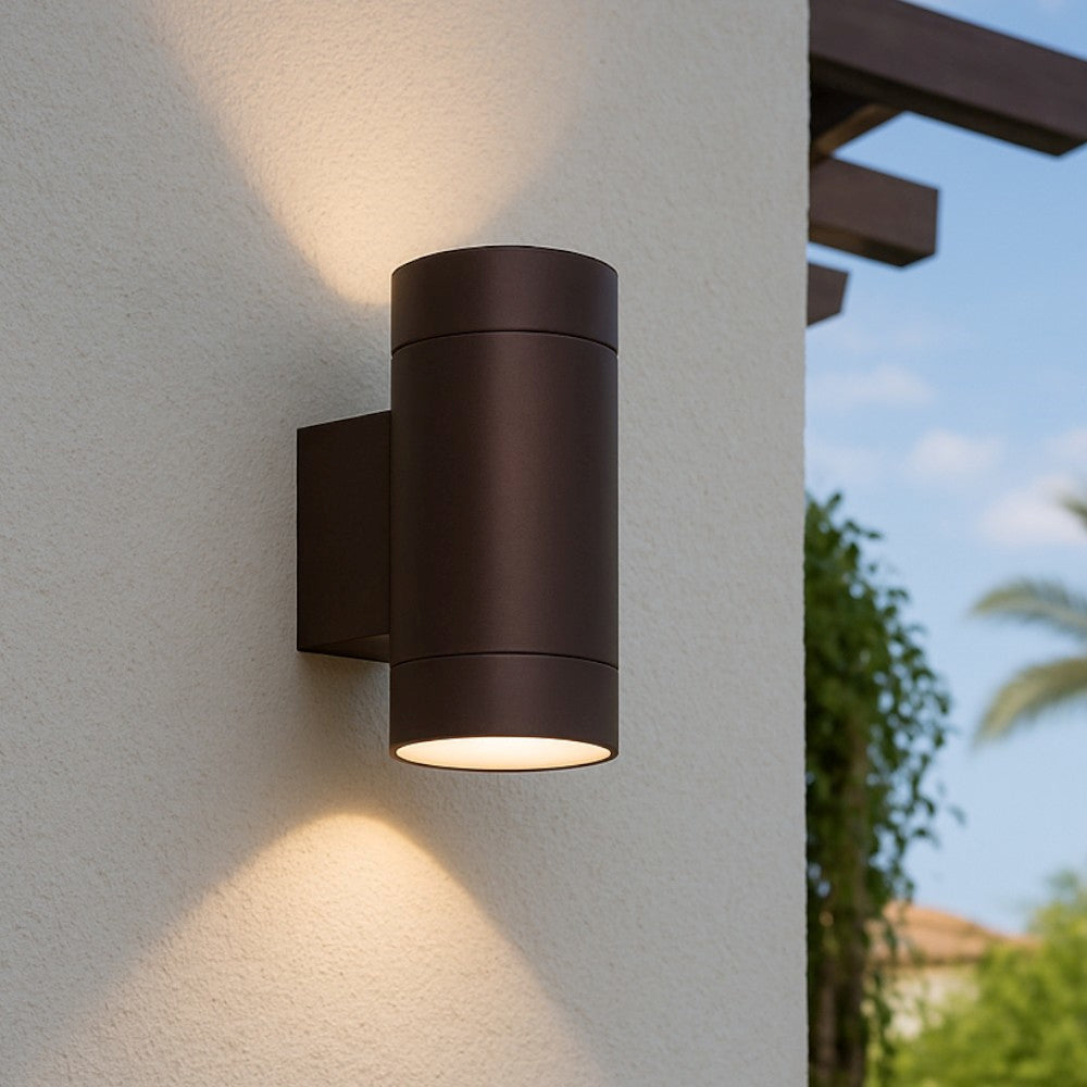 applique da esterno marrone Gea Luce 35W GU10