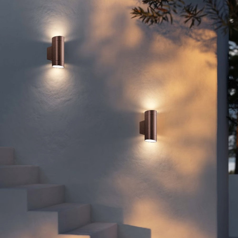 applique da esterno marrone Gea Luce 35W GU10
