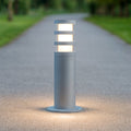 lampioncino da esterno grigio alluminio Gea Luce 20W E27 IP54