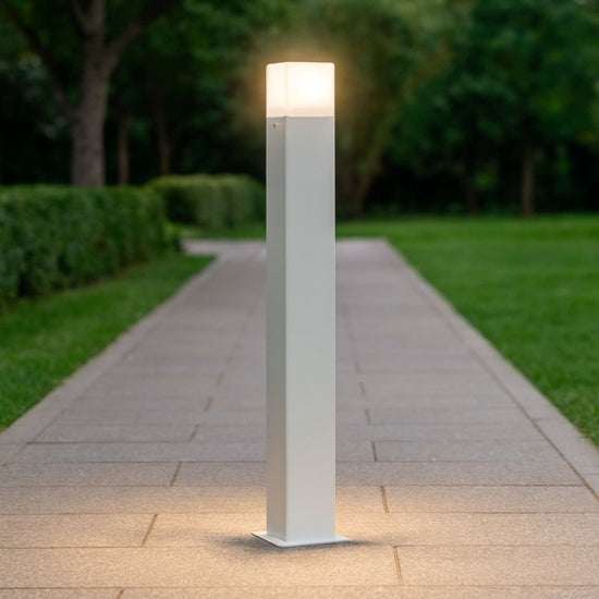 lampione da giardino bianco Gea Luce 13W E27 IP44