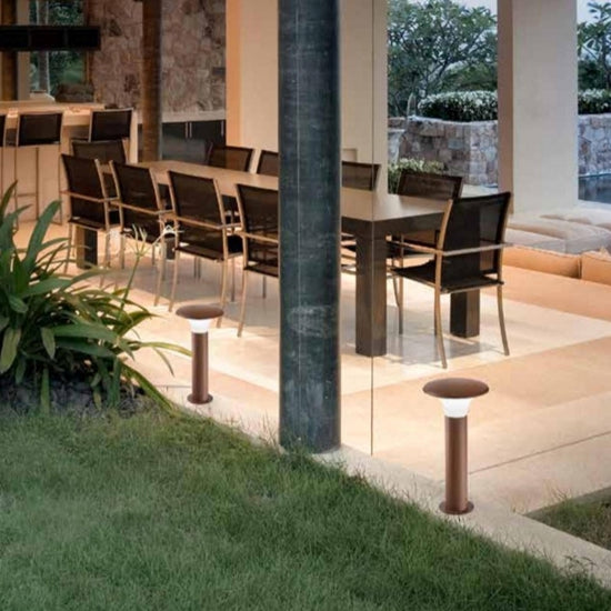 lampione da esterno ruggine Gea Luce E27 13W