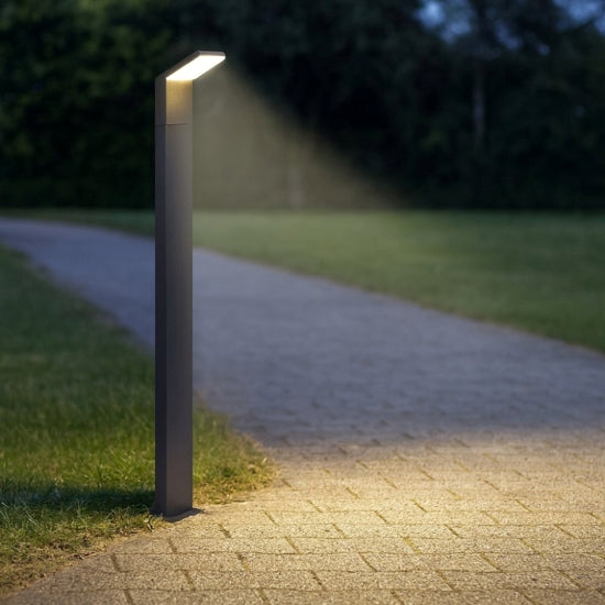Style lampione esterno antracite Ideal Lux 9W 4000K