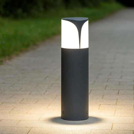 lampione da esterno grigio antracite Gea Luce E27 18W
