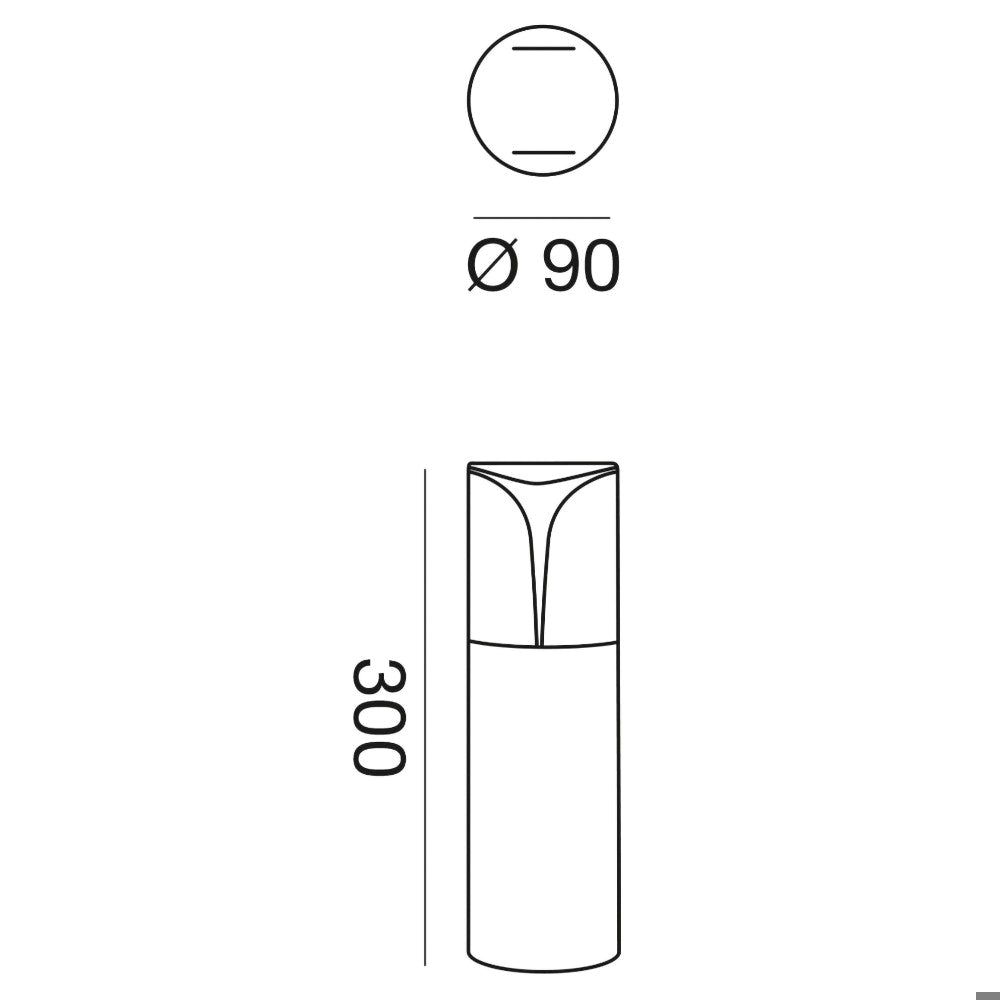 lampione da esterno grigio antracite Gea Luce E27 18W