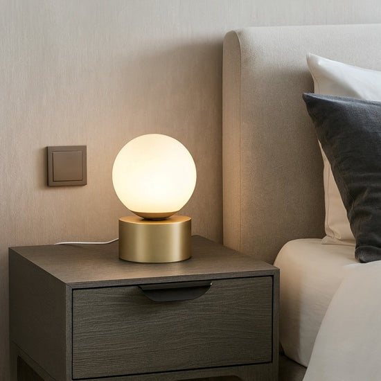 Perlage TL1 lampada da tavolo ottone Ideal Lux 15W G9 3000K