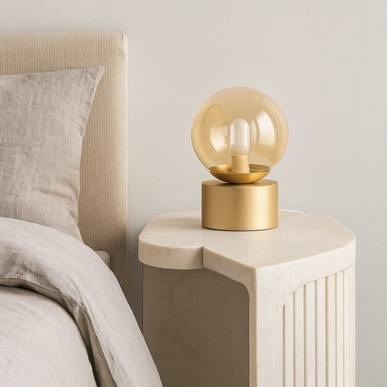Perlage TL1 lampada da tavolo ottone nero Ideal Lux 15W G9 3000K