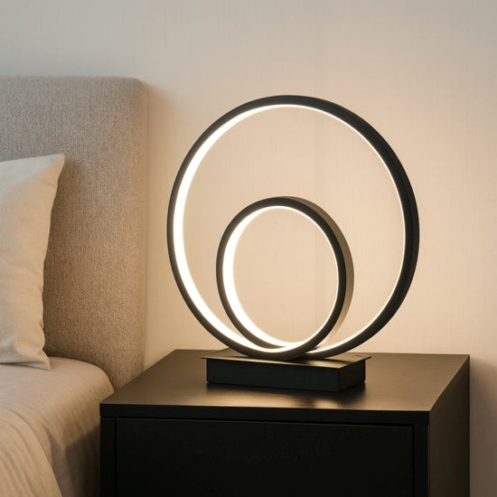 Oz TL On-Off lampada da tavolo nera Ideal Lux 22W 2700K