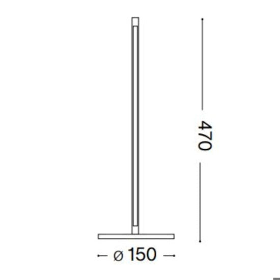 Filo lampada da tavolo nero Ideal Lux 10,5W 3000K