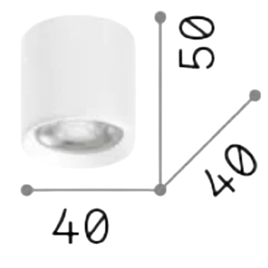 Dot faretto bianco Ideal Lux 4W 3000K dimmerabile