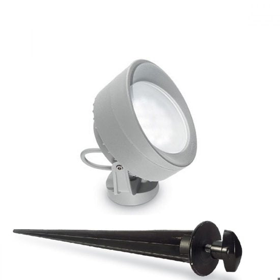 Litio faretto da giardino grigio Ideal Lux 1xGX53 7W 4000K