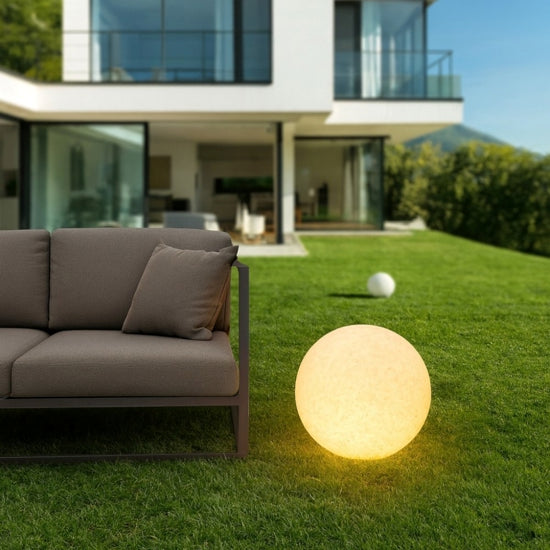Doris lampada da esterno bianco grigio granito Ideal Lux 12W E27 IP44