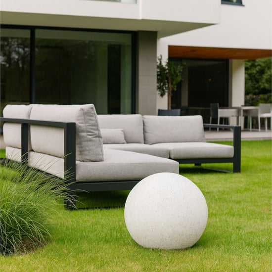 Doris lampada da esterno bianco grigio granito Ideal Lux 12W E27 IP44