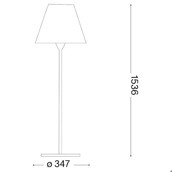 Arcadia piantana da esterno antracite Ideal Lux 1xE27 max 20W