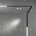 Coppia spot LED su barra nero Ideal Lux 5W 3000K DALI 48V binario monofase