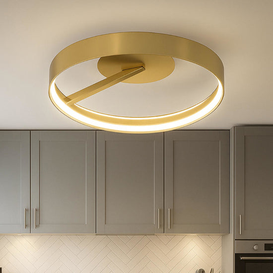 Malika plafoniera oro champagne Top Light LED 28W 3000K-4000K-6000K CRI90