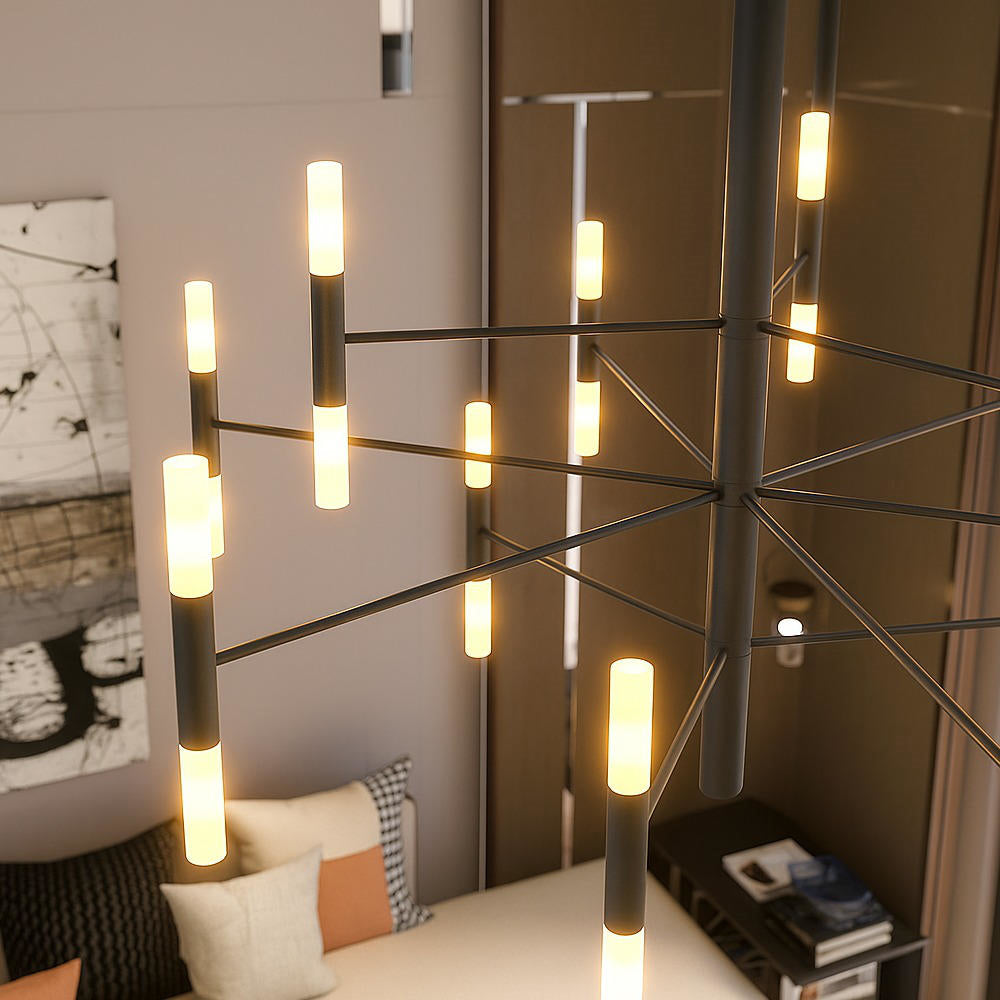 Space lampadario nero opaco Top Light G9 4W 360°