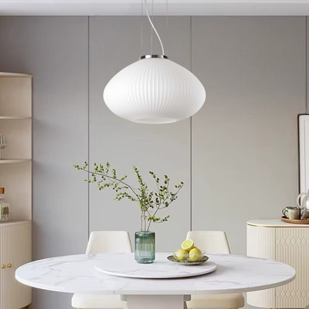 Plissè sospensione cromo Ideal Lux 20W E27