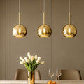 Future lampadario 3 sfere trasparente cromato Top Light E27 60W soggiorno