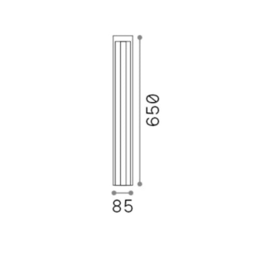 Kurt lampione da esterno antracite Ideal Lux 11W 4000K