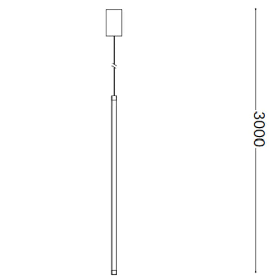 Tubix sospensione bianco Ideal Lux 15W 3000K 1600lm