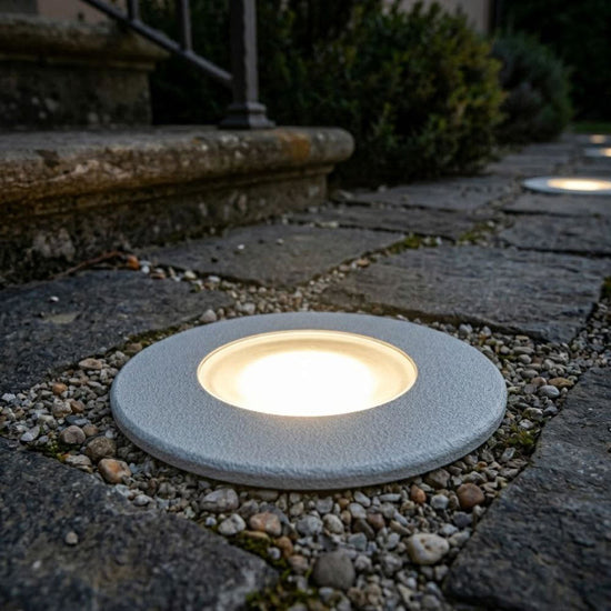 Capri segnapasso incasso pavimento grigio Top Light GU10 6W 615 lm IP67 calpestabile