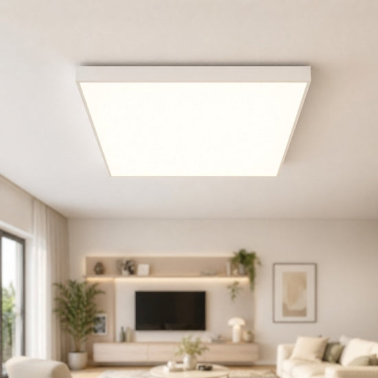 Cloe plafoniera quadrata bianco opaco Gea Luce 60W 4000K