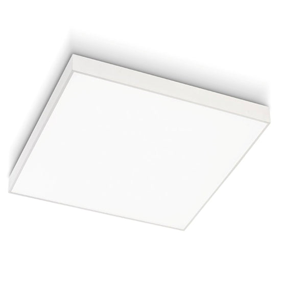Cloe plafoniera quadrata bianco opaco Gea Luce 60W 4000K