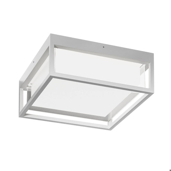 plafoniera da esterno bianco opaco Gea Luce 20W 3000K-4000K-5000K IP65
