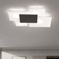 Upgrade plafoniera cucina bianco marrone Top Light E27 14W 4 luci