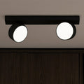 Edra plafoniera nero Top Light GX53 12W 2 luci orientabile