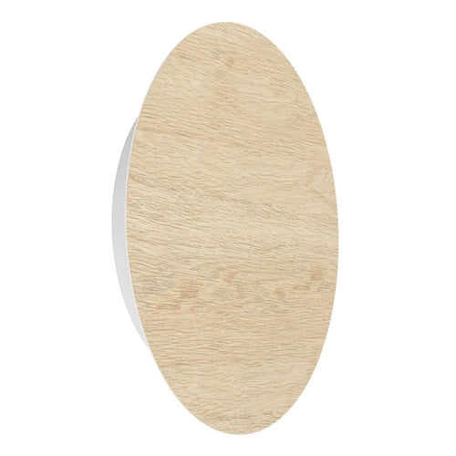 900717 applique ovale bianco legno Gea Luce 9,2W 3000K