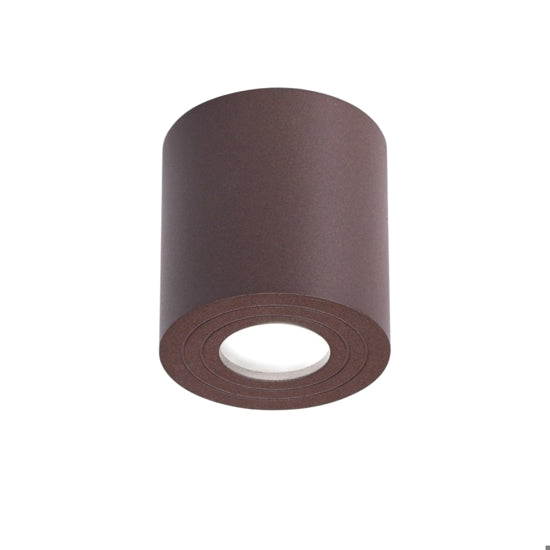 Ges1075 faretto da esterno a soffitto marrone Gea Luce 35W GU10 IP65
