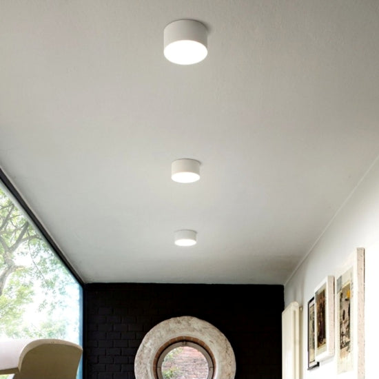 Cloe plafoniera bianco opaco Gea Luce 12W 3000K