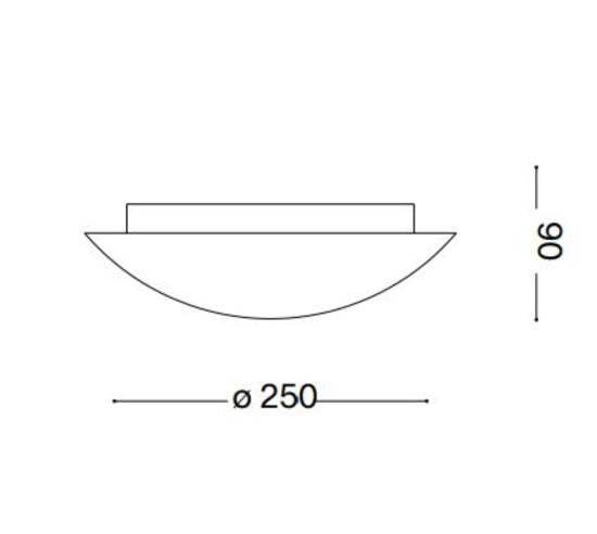 Simply plafoniera bianco Ideal Lux 42W E27