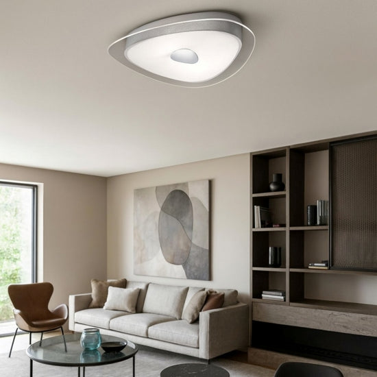 Geko PL2 plafoniera trasparente bianco Ideal Lux 7W E27