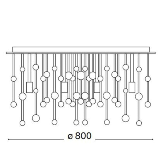 Neve PL15 plafoniera cromo Ideal Lux 4W G9 3000K