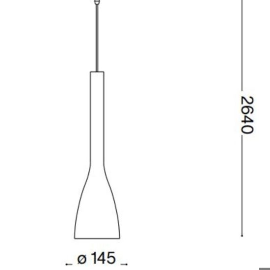 Flut sospensione bianca Ideal Lux 1xE27 max 60W