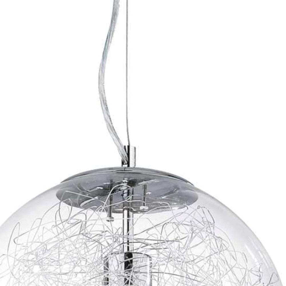 Mapa Max lampadario cromato Ideal Lux 60W E27