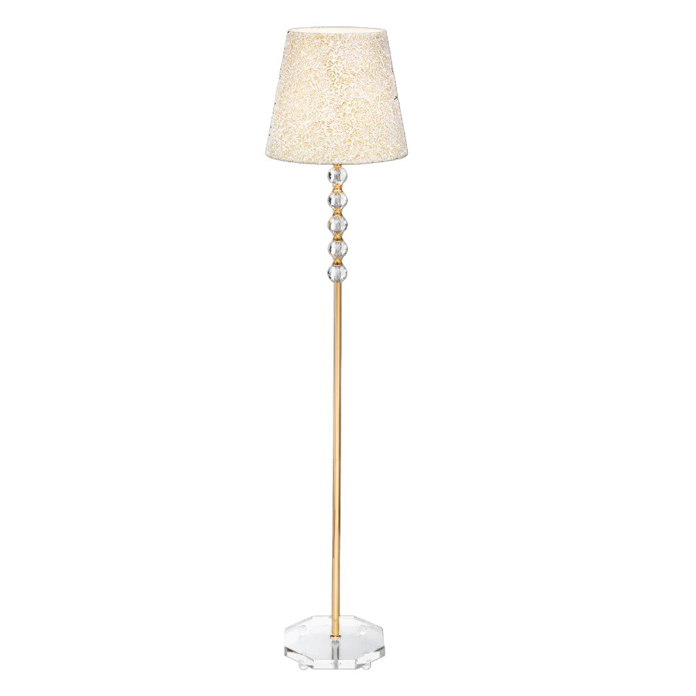 Queen piantana oro trasparente Ideal Lux 60W E27