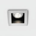 Faretto quadrato da incasso grigio nero Ideal Lux 10W GU10 IP20