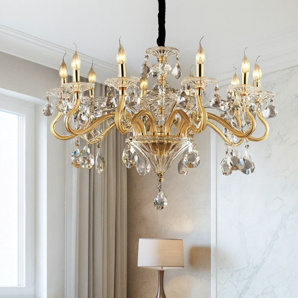 Negresco lampadario oro Ideal Lux 10xE14 max 40W