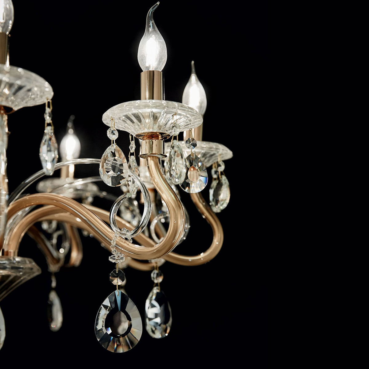 Negresco lampadario oro Ideal Lux 10xE14 max 40W