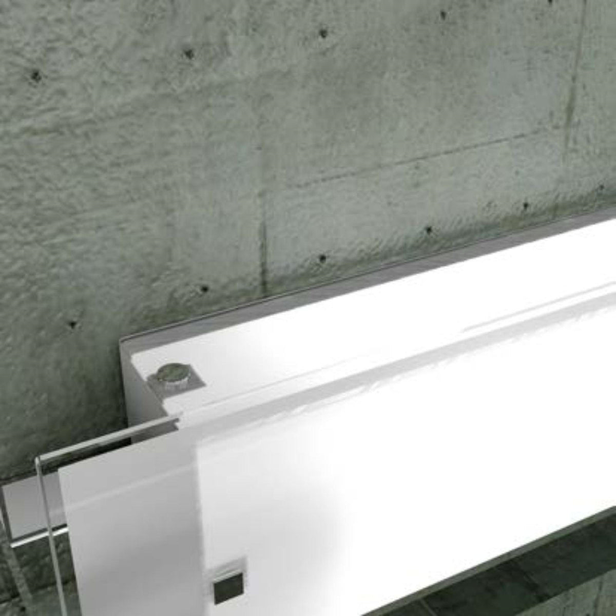 Cross applique bianco vetro satinato Top Light E27 10W
