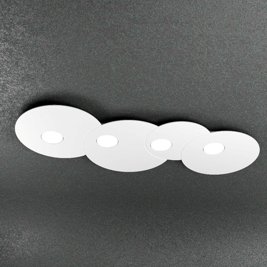 Cloud plafoniera cucina bianco Top Light GX53 12W 86 cm 4 luci