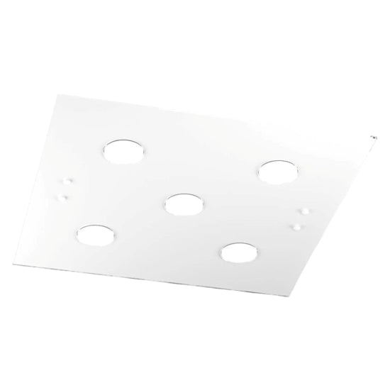 Path plafoniera bianco lucido Top Light GX53 9W Made in Italy