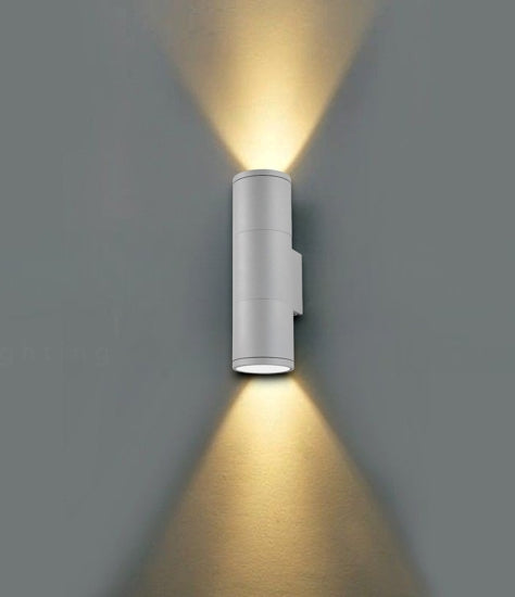 Gun applique da esterno grigio Ideal Lux 60W E27 IP54
