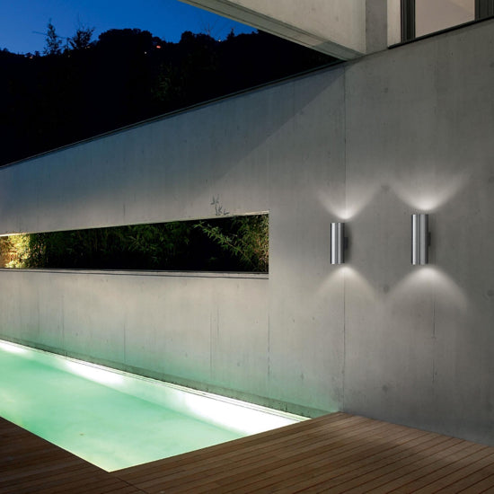Gun applique da esterno grigio Ideal Lux 60W E27 IP54