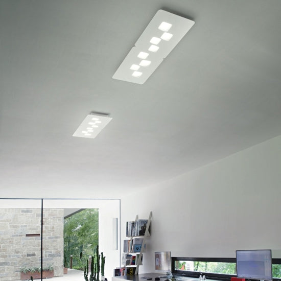 Bilbao plafoniera bianco Gea Luce GX53 8W 3000K-4000K