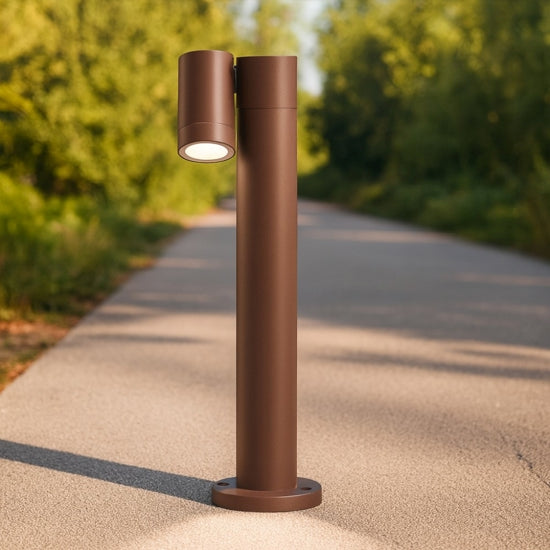 paletto da giardino marrone corten Gea Luce 7W GU10 IP65