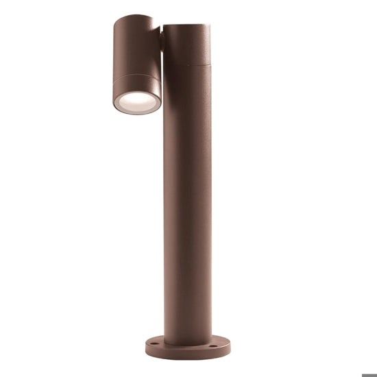 paletto da giardino marrone corten Gea Luce 7W GU10 IP65